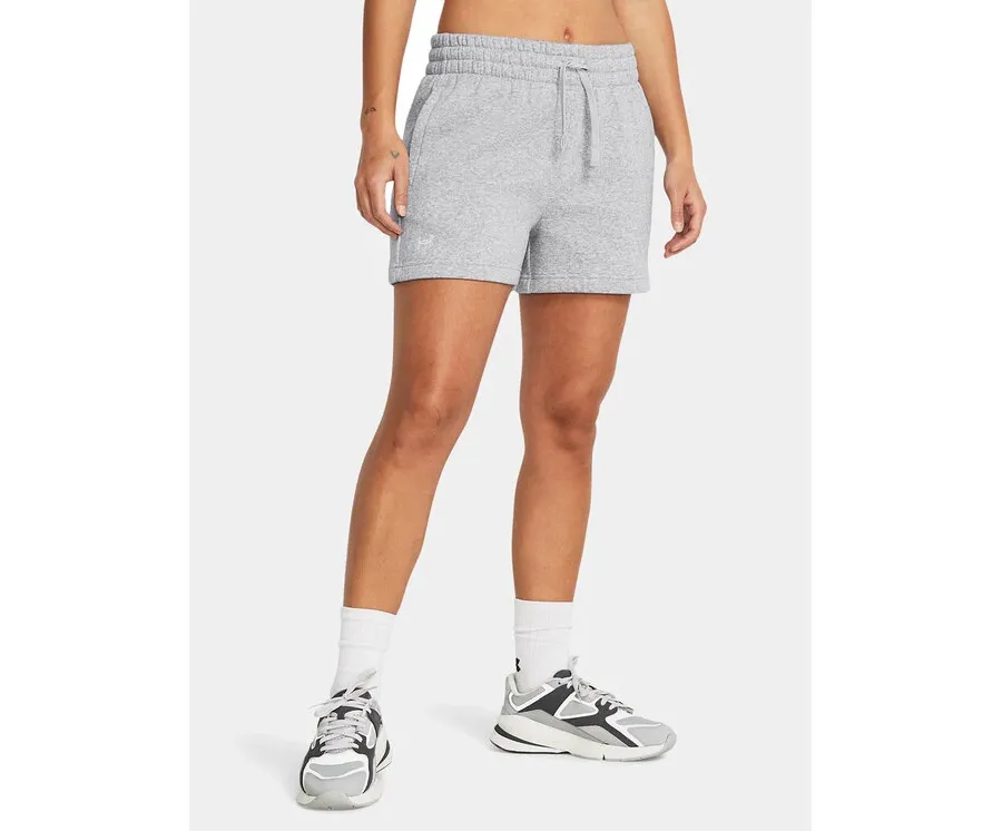 obrazek 1 Under Armour Szorty sportowe Rival Fleece Short 1382723-011 Szary Loose Fit