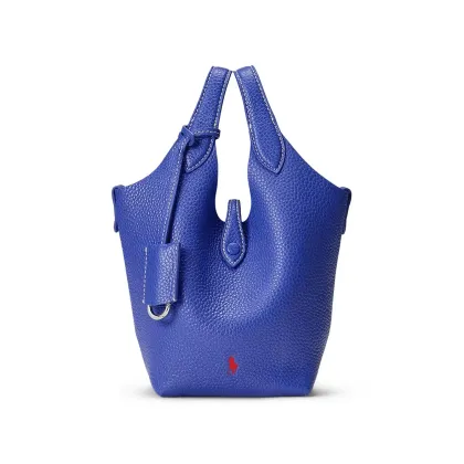Zdjęcie Polo Ralph Lauren torebka skórzana Crossbody kolor fioletowy 428944657
