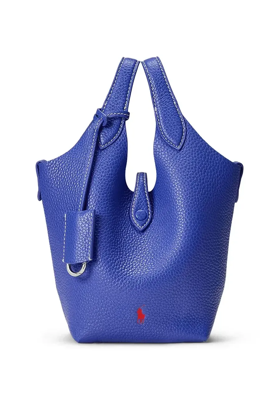 obrazek 1 Polo Ralph Lauren torebka skórzana Crossbody kolor fioletowy 428944657