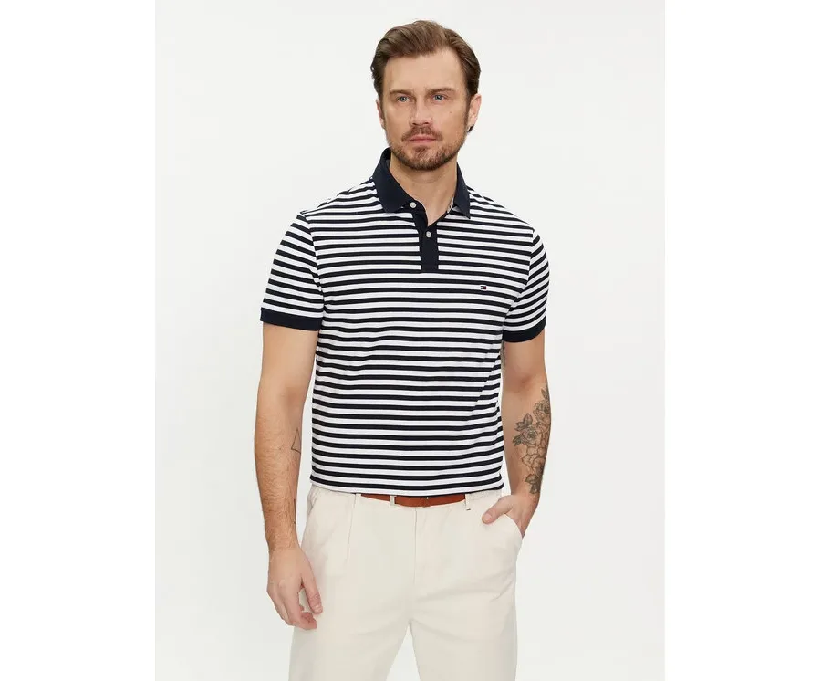 obrazek 1 Tommy Hilfiger Polo 1985 MW0MW17770 Granatowy Regular Fit