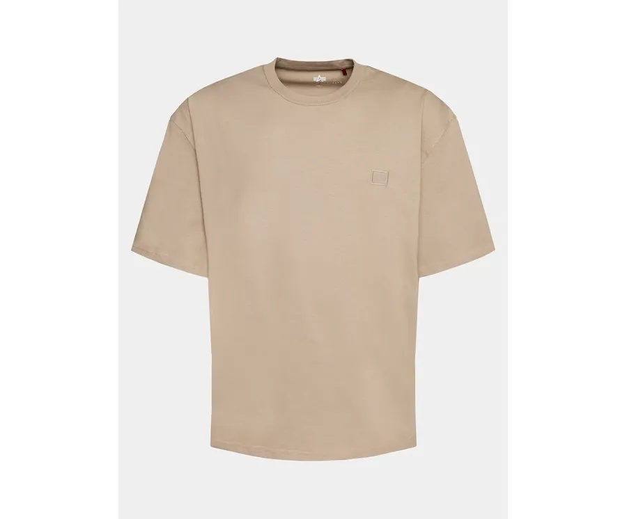 obrazek 1 Alpha Industries T-Shirt Essentials 146504 Beżowy Relaxed Fit