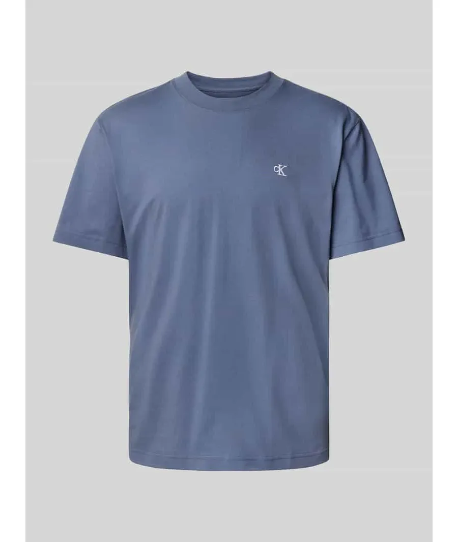 obrazek 1 T-shirt z prążkowanym okrągłym dekoltem