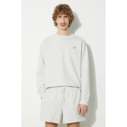 Zdjęcie New Balance bluza bawełniana MT41506AHH męska kolor szary melanżowa
