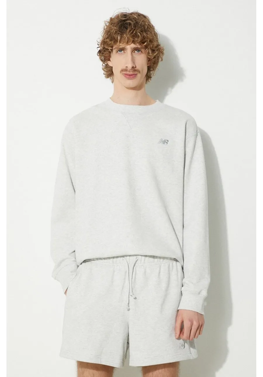 obrazek 1 New Balance bluza bawełniana MT41506AHH męska kolor szary melanżowa