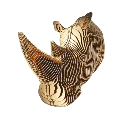 Zdjęcie Rzeźba nosorożca na ścianę