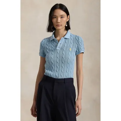 Zdjęcie Polo Ralph Lauren polo bawełniane kolor niebieski