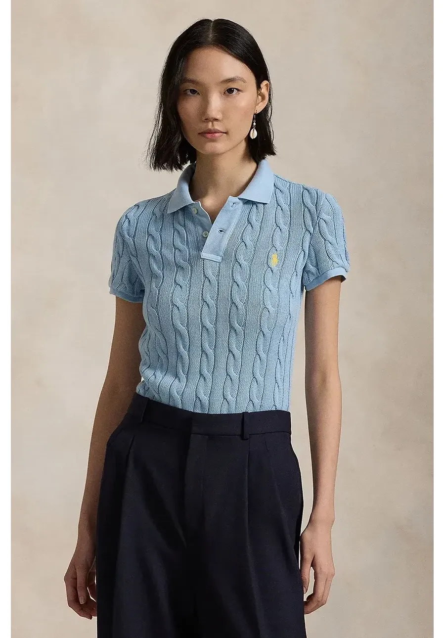 obrazek 1 Polo Ralph Lauren polo bawełniane kolor niebieski