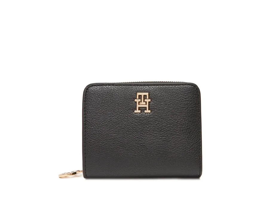 obrazek 1 Tommy Hilfiger Mały Portfel Damski Th Distinct Med Za AW0AW17473 Czarny