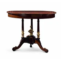 Zdjęcie Stylowy antyczny okrągły stolik kawowy