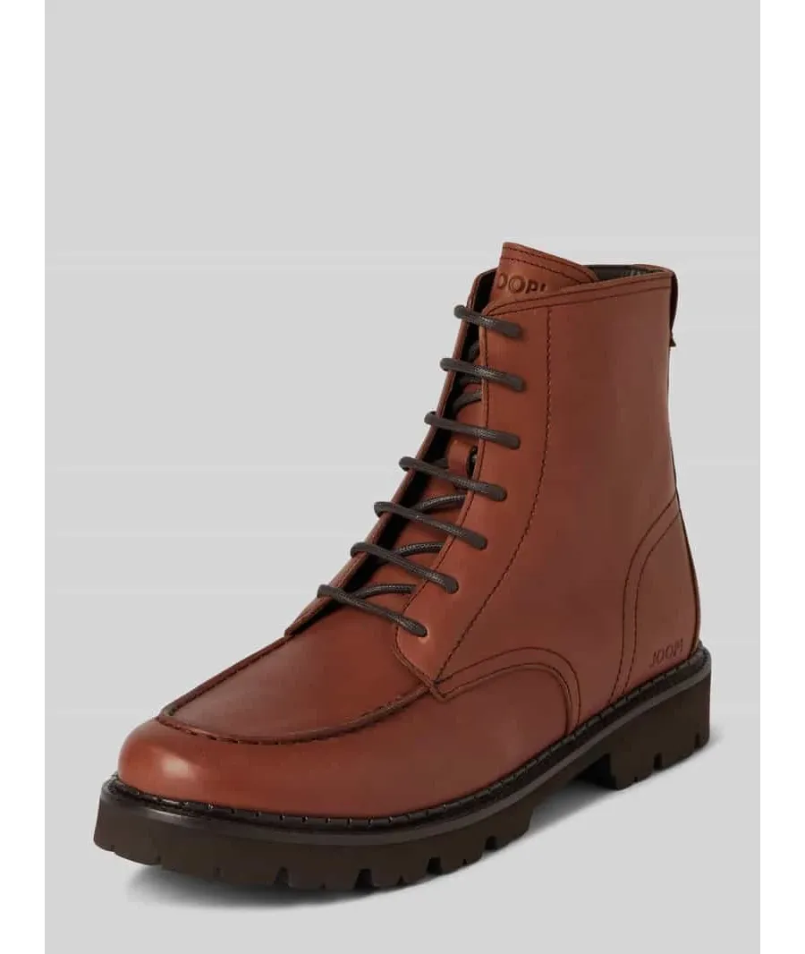 obrazek 1 Buty skórzane z detalami z logo model ‘loreto hektor’