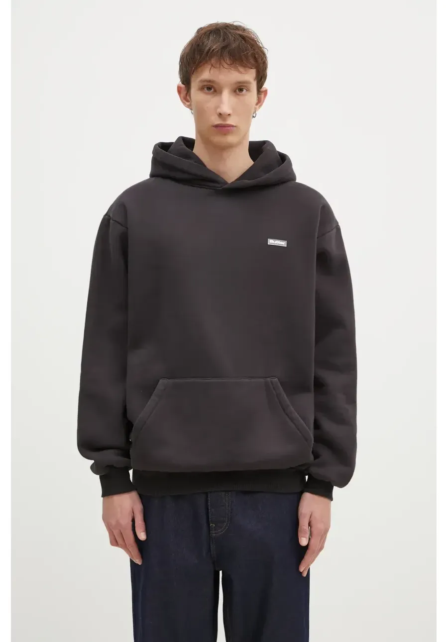 obrazek 1 Butter Goods bluza Basic Pullover Hood męska kolor czarny z kapturem gładka BG243203