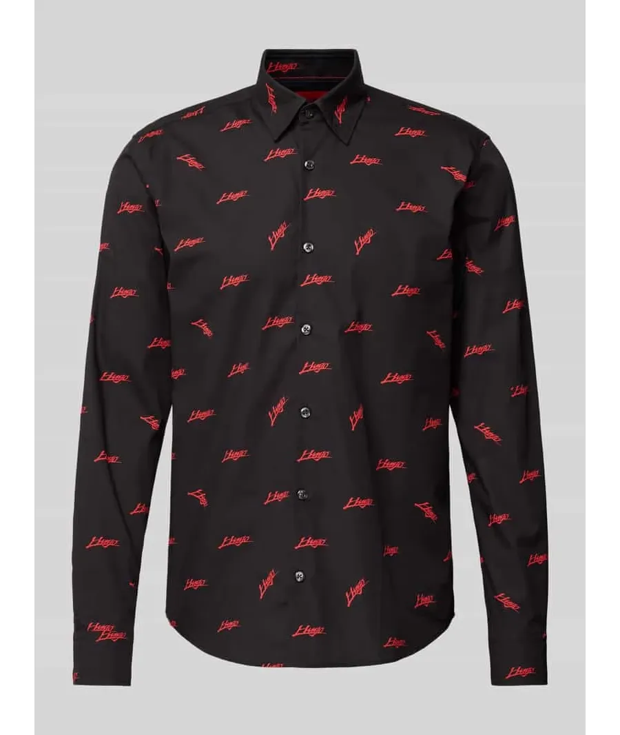 obrazek 1 Hugo Koszula Ermo 50527426 Czarny Slim Fit HUGO