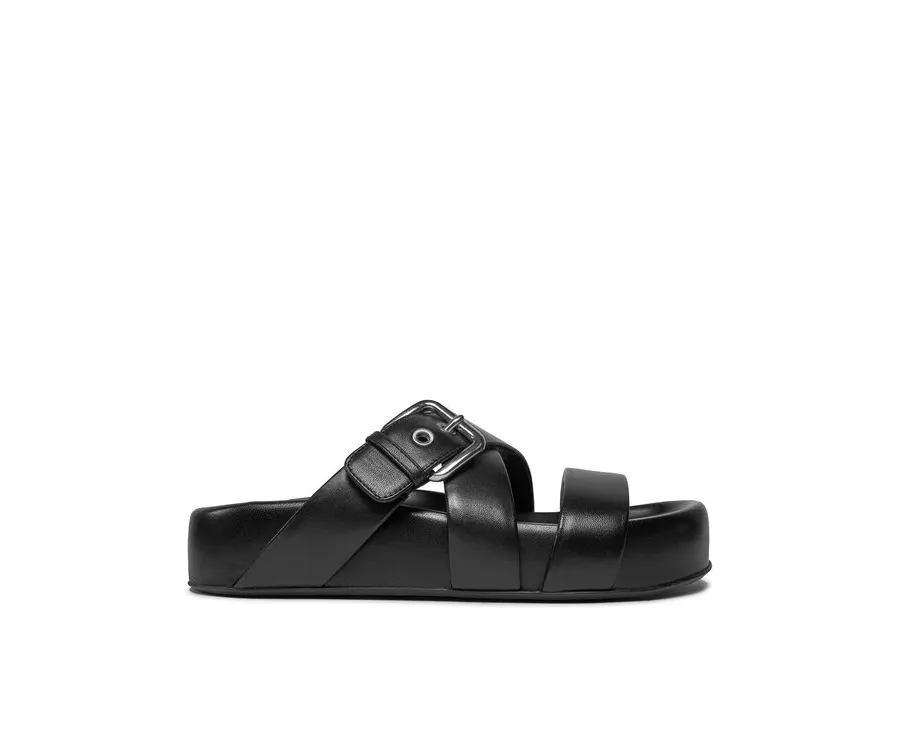 obrazek 1 AGL Klapki Jane D685005PGSOFTY0000 Czarny
