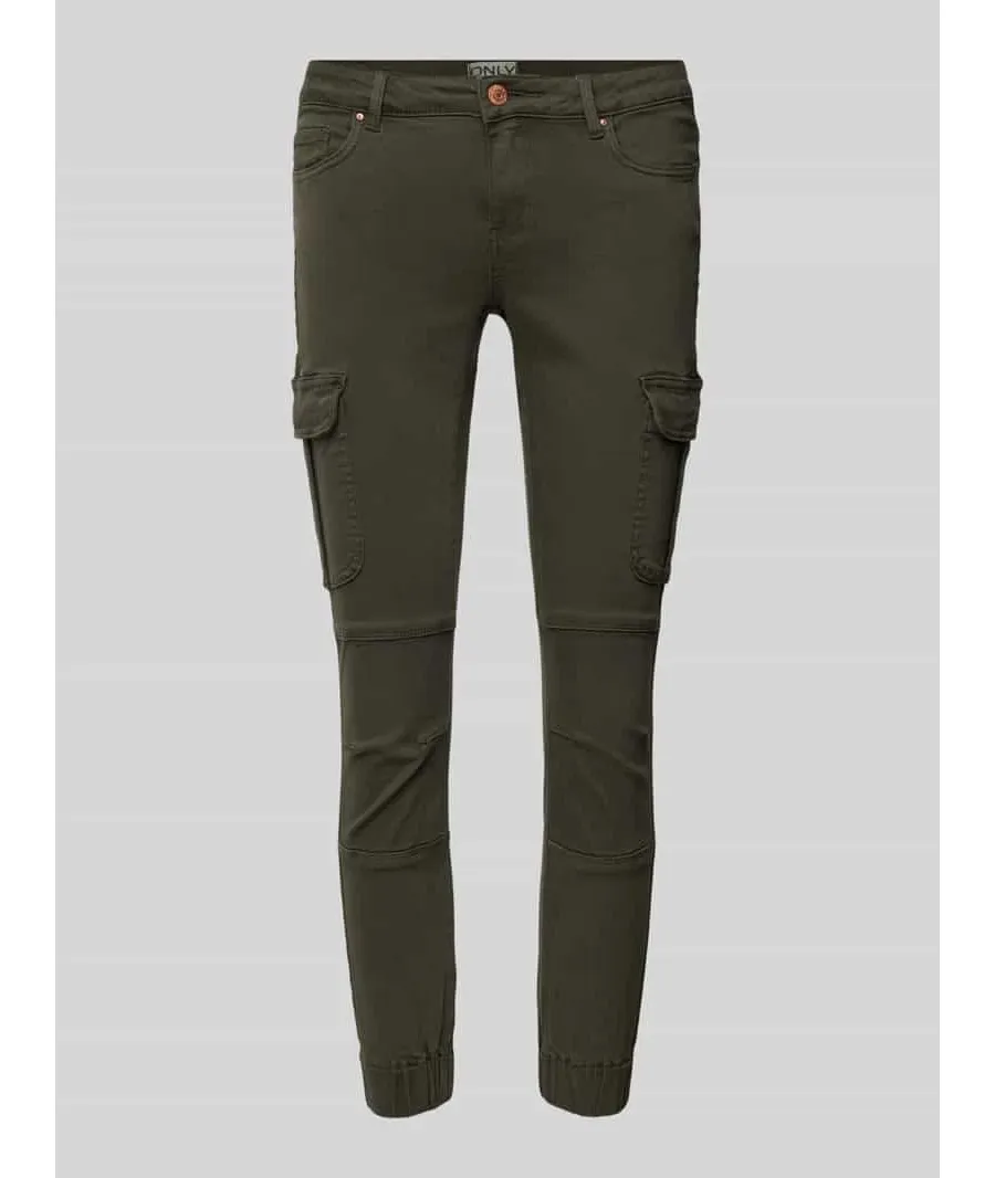 obrazek 1 Spodnie cargo o kroju regular fit z kieszeniami cargo