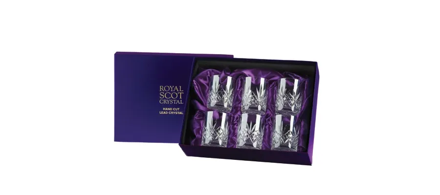 picture 1 Royal Scot Crystal Whisky Tumblers Highland 6 p.