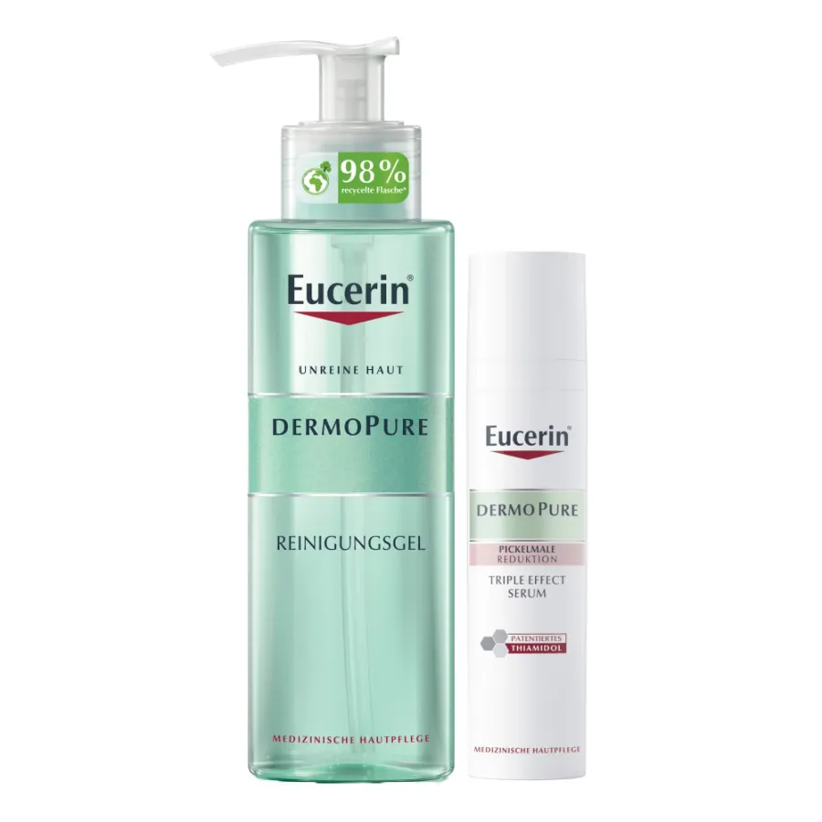 obrazek 1 Eucerin Zestaw Dermopure Serum o potrójnym działaniu + Żel oczyszczający