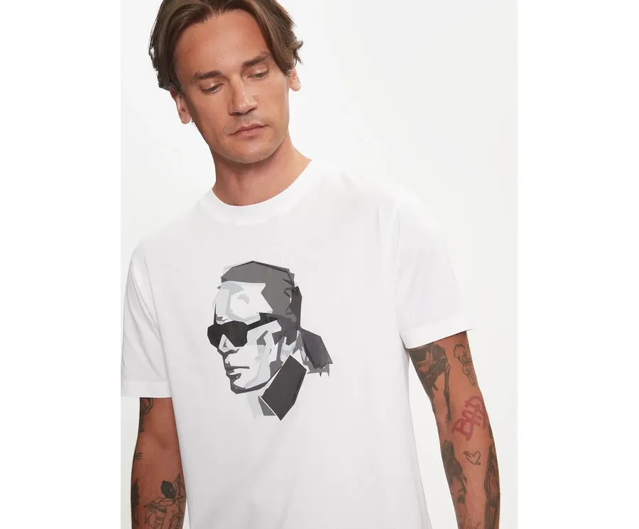 obrazek 1 KARL LAGERFELD T-Shirt 755060 544242 Biały Regular Fit