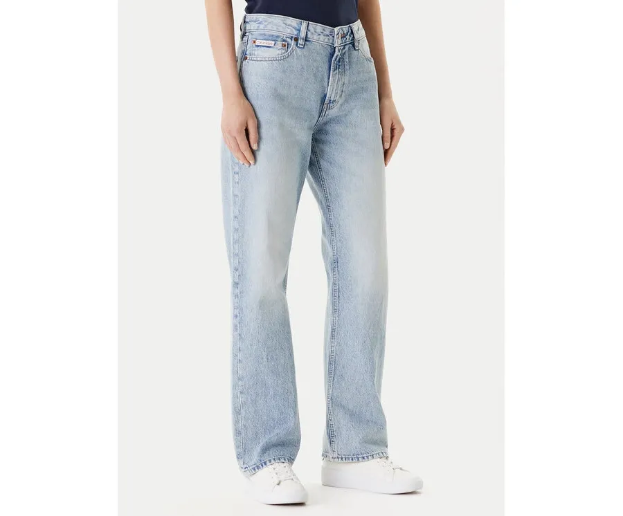 obrazek 1 Calvin Klein Jeans Jeansy Signature 90s LV147C700G Niebieski Straight Fit