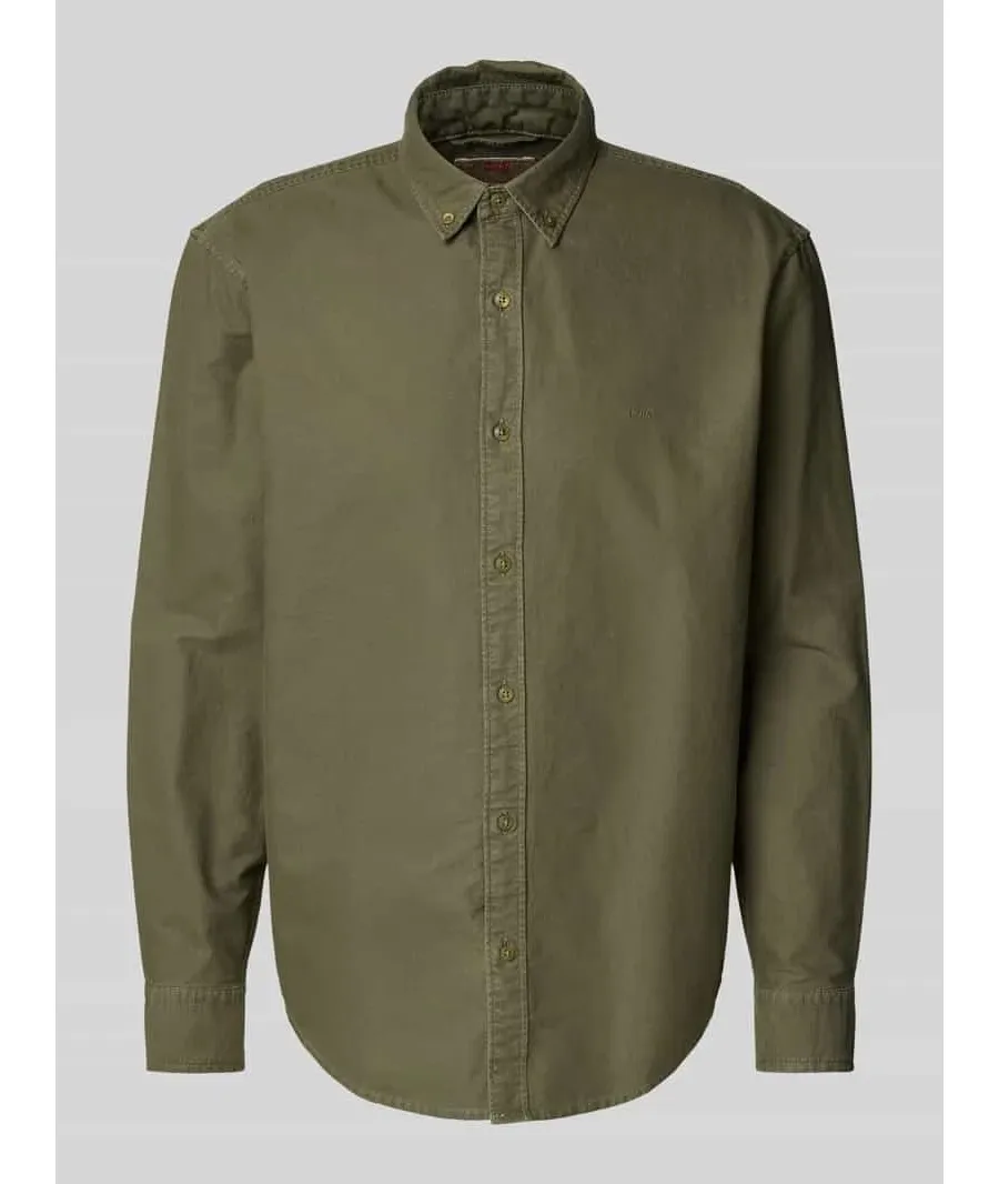 obrazek 1 Koszula casualowa o kroju regular fit z kołnierzykiem typu button down