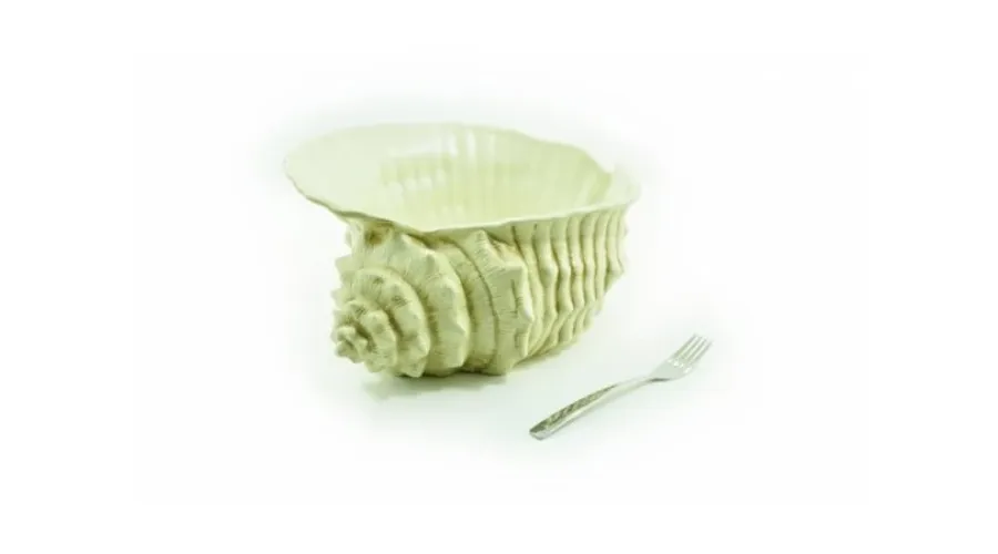 obrazek 2 Duży pojemnik w kształcie śródziemnomorskiej muszli na sole do kąpieli, kosmetyki i detergenty - Le Ceramiche