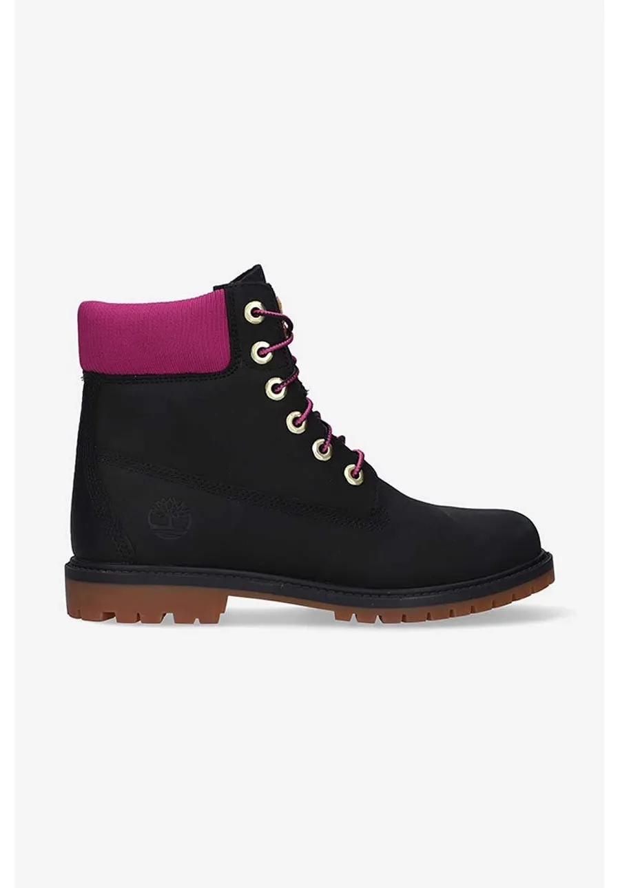 obrazek 1 Timberland workery zamszowe Heritege 6 in Waterproof kolor czarny na płaskim obcasie A44KX-BLACK