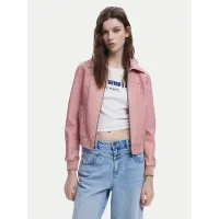 Zdjęcie Desigual Kurtka z imitacji skóry 25SWEW47 Różowy Loose Fit