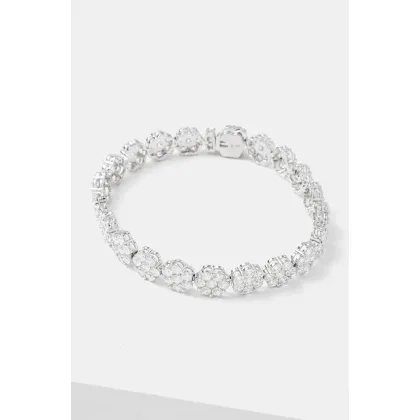Zdjęcie HATTON LABS bransoletka srebrna Daisy Tennis Bracelet S HL.W4.850.01