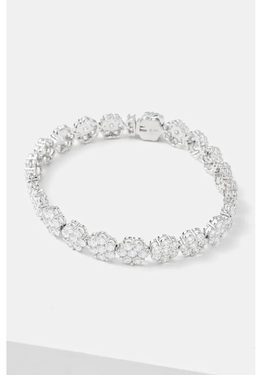 obrazek 1 HATTON LABS bransoletka srebrna Daisy Tennis Bracelet S HL.W4.850.01