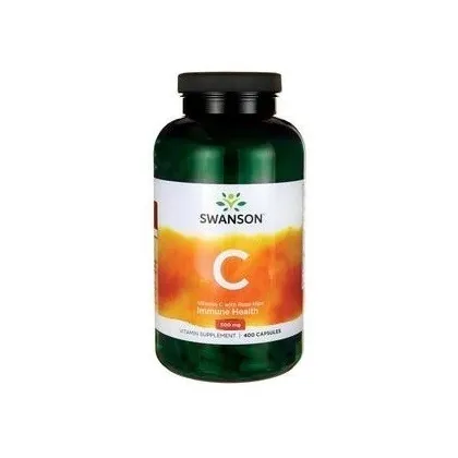 Zdjęcie Swanson Witamina C 500 mg + Dzika Róża Kapsułki