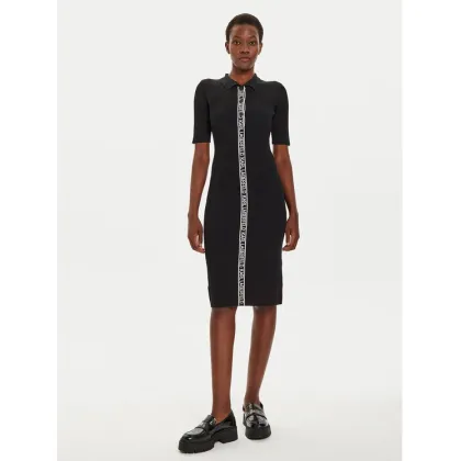 Zdjęcie KARL LAGERFELD Sukienka dzianinowa 246W1320 Czarny Slim Fit