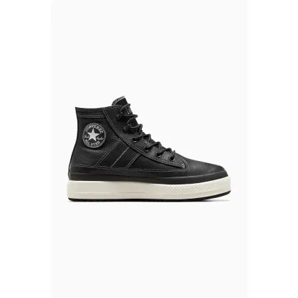 Zdjęcie Converse sneakersy skórzane Chuck Taylor All Star Equip Waterproof kolor czarny A08555C