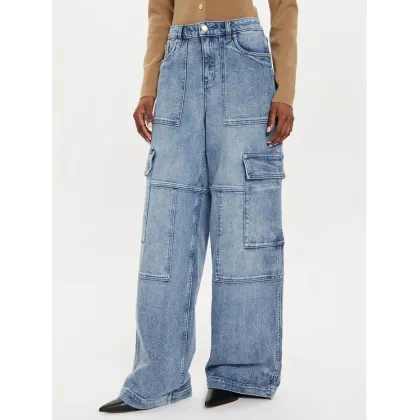 Zdjęcie MICHAEL Michael Kors Jeansy MT4905HEB1 Niebieski Wide Leg