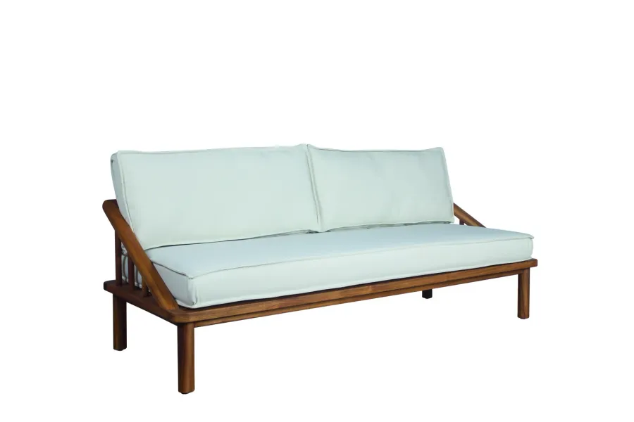 obrazek 3 Stylowa trzyosobowa sofa Ring wykonana z drewna tekowego