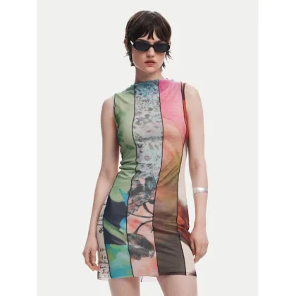 Zdjęcie Desigual Sukienka codzienna St. Johns 25SWVK01 Kolorowy Slim Fit