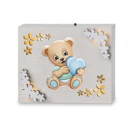 Picture A unique children's lamp Teddy bear 16x13 cm