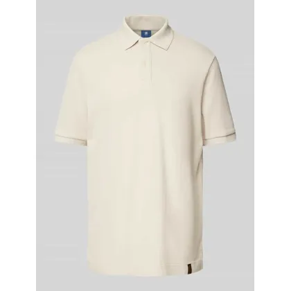 Zdjęcie Koszulka polo z wiskozy z detalem z logo