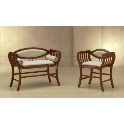 Zdjęcie Elegancka ławka i fotel w stylu antycznym - Morello Gianpaolo