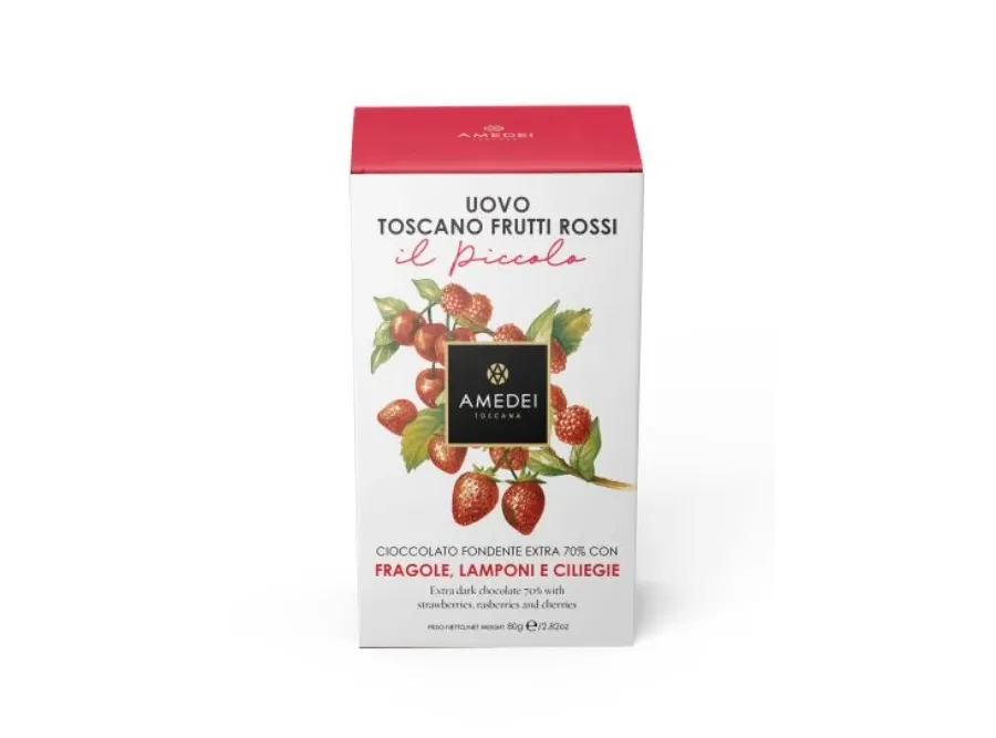 obrazek 1 Włoskie jajko czekoladowe Frutti Rossi Amedei, 80g