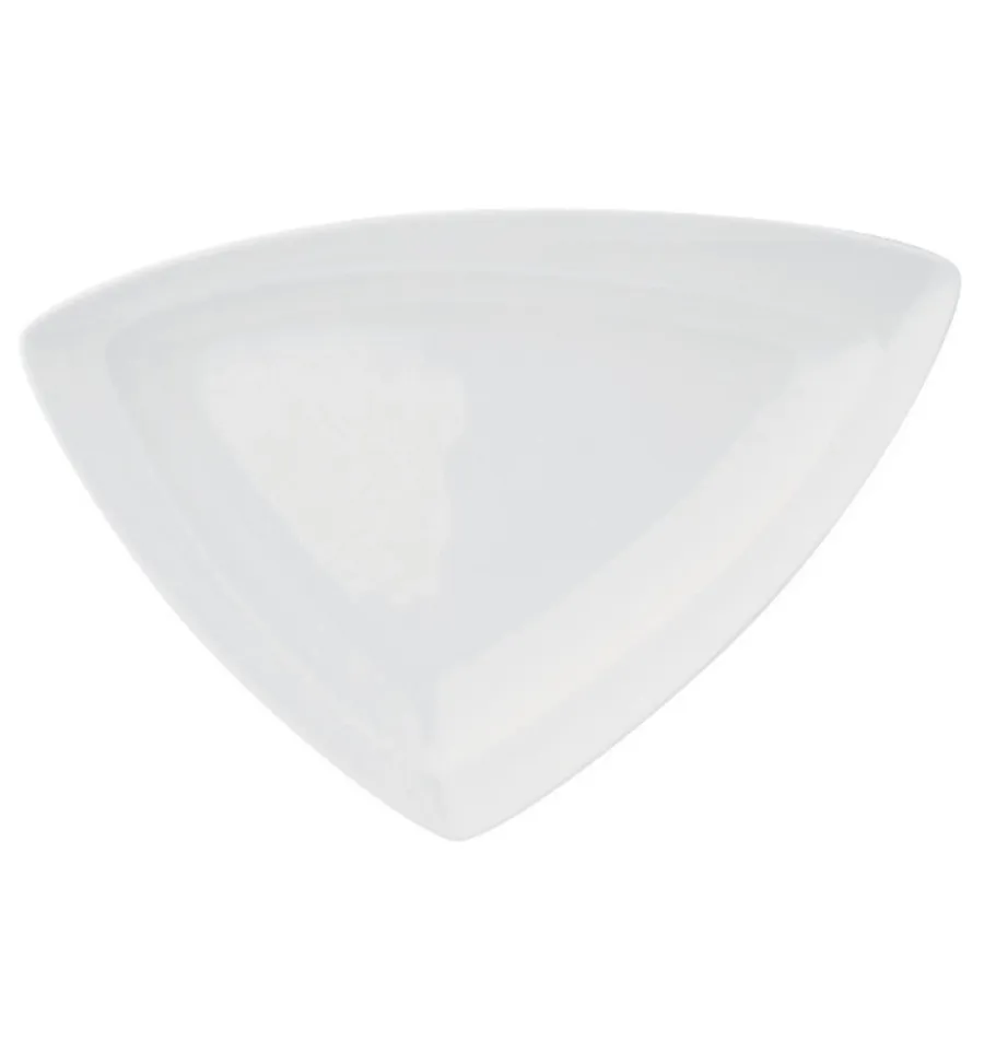 obrazek 1 Biały klasyczny talerz deserowy z porcelany Organic White z kolekcji inspirowanej kształtami natury - Vista Alegre