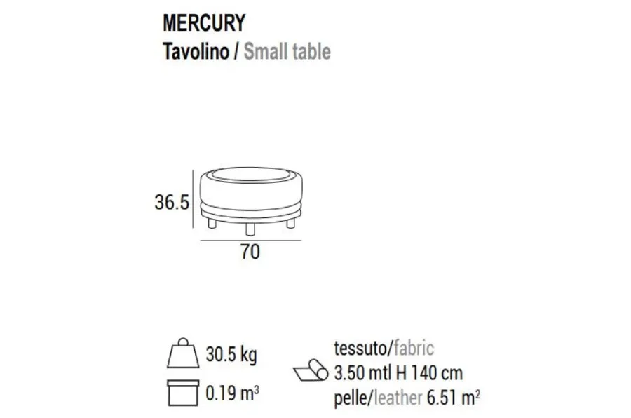 obrazek 6 Włoski stolik kawowy z serii Mercury