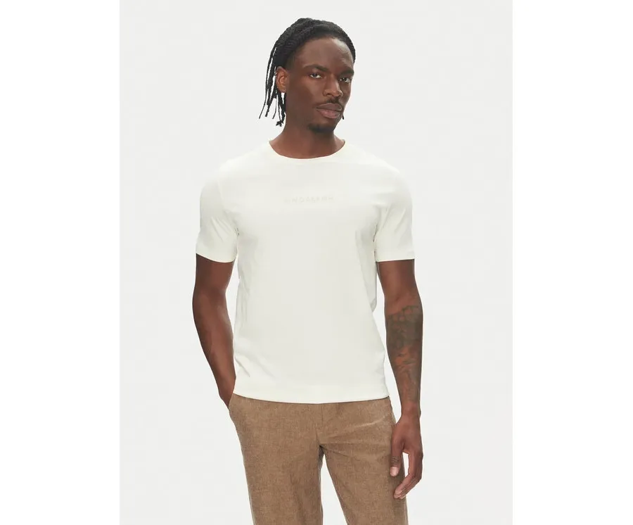obrazek 1 Lindbergh T-Shirt 30-400200 Écru Relaxed Fit
