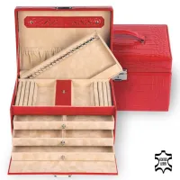 Picture Exclusive leather case with straps for jewelry - Sacher