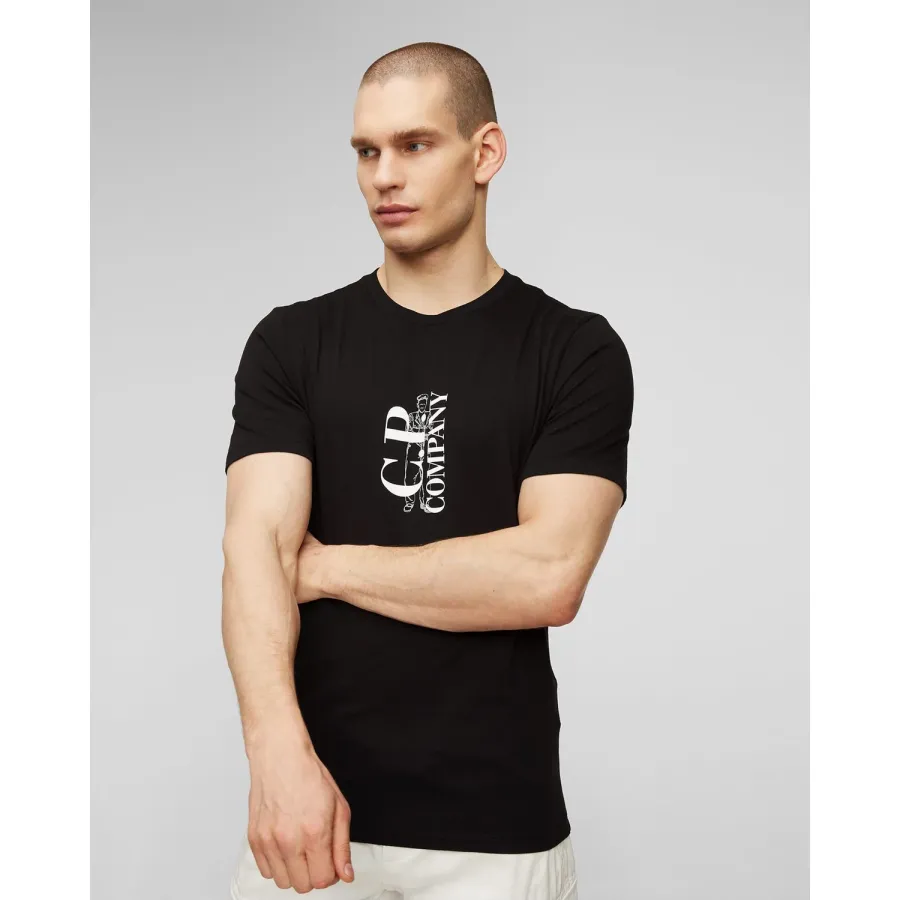 obrazek 1 Biały T-shirt Męski C.p. Company CP Company
