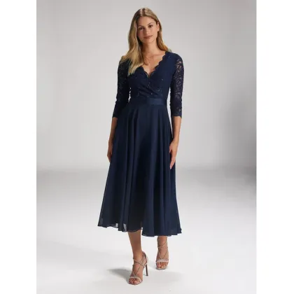 Zdjęcie Swing Sukienka koktajlowa 5AE29100 Granatowy Regular Fit