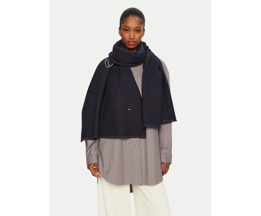 obrazek 1 Tommy Hilfiger Szalik Logo AW0AW17352 Granatowy