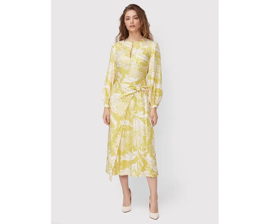 obrazek 1 Ted Baker Sukienka koktajlowa Saraiy 261810 Żółty Regular Fit