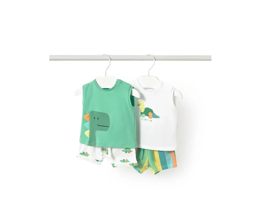 obrazek 1 Mayoral Komplet top i spodenki 1625 Kolorowy Regular Fit