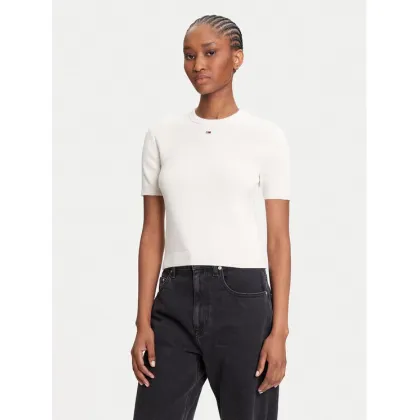Zdjęcie Tommy Jeans Sweter Essential DW0DW19336 Beżowy Regular Fit