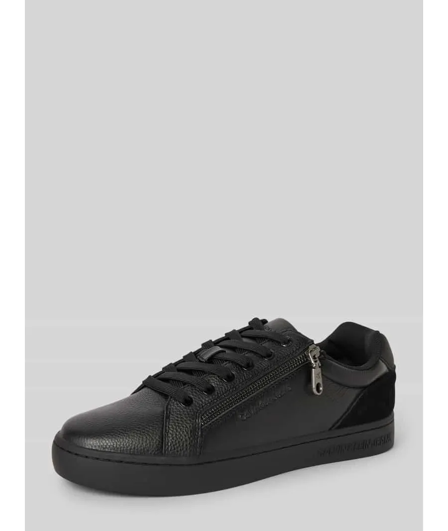 obrazek 1 Sneakersy skórzane z zamkiem błyskawicznym model ‘CLASSIC CUPSOLE’