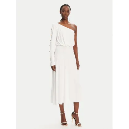 Zdjęcie Elisabetta Franchi Sukienka koktajlowa AB80252E2 360 Biały Regular Fit